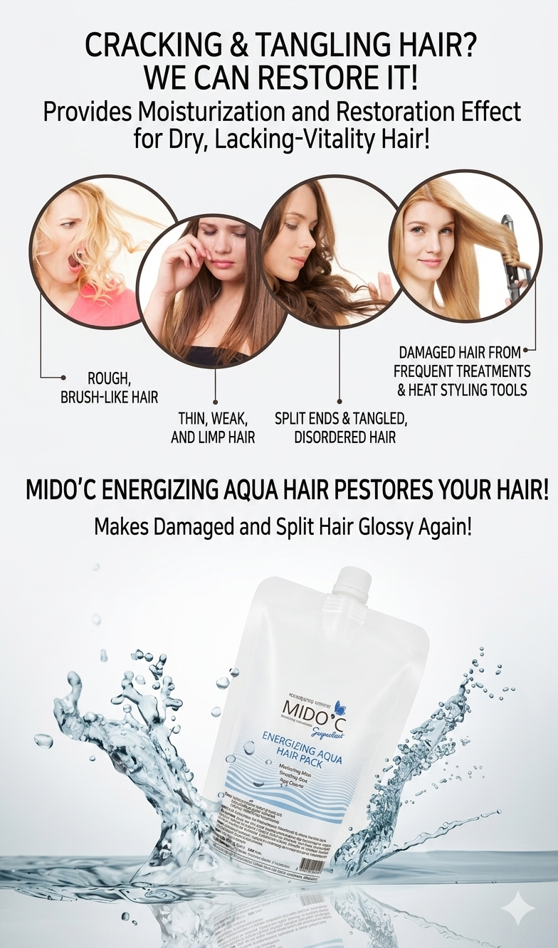 MIDO.C ENERGIZING AQUA HAIR PACK  500ml